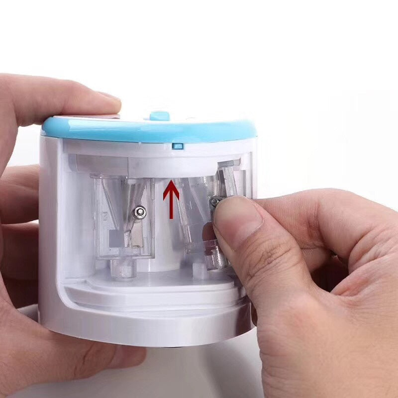 Apontador de lápis automático dois furos Caru Store