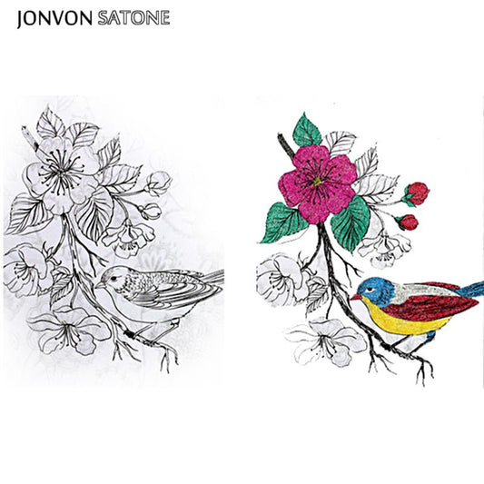 Caneta Escolar em gel 48 cores - Jonvon Satone - Ponta: 1.0mm Caru Store