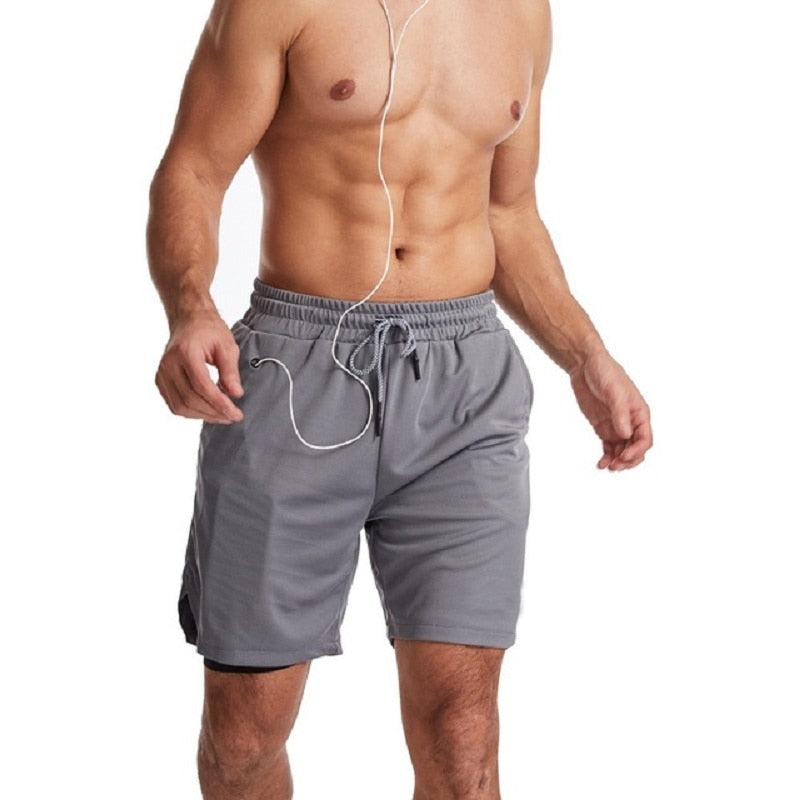 Shorts Masculino 2 em 1 para treino Caru Store