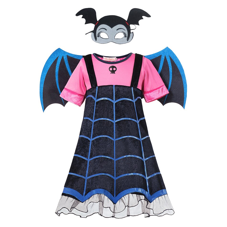Fantasia Vampirina Disney Cosplay, Halloween, Carnaval, Aniversários Caru Store