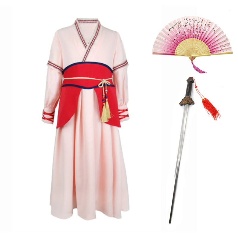 Mulan cosplay vestido para meninas Caru Store
