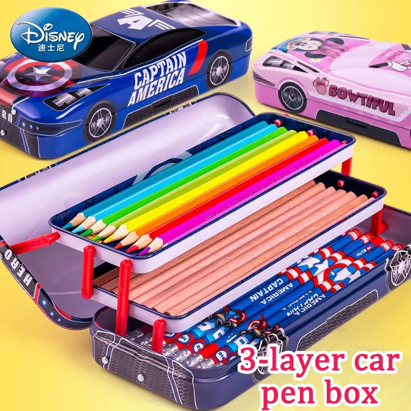 Estojo Escolar Disney Mickey Carros Caru Store