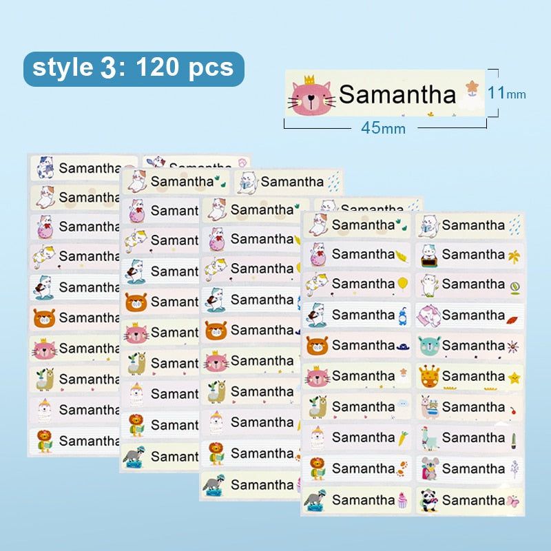 Adesivos Etiquetas à prova d'água para personalizar Caru Store