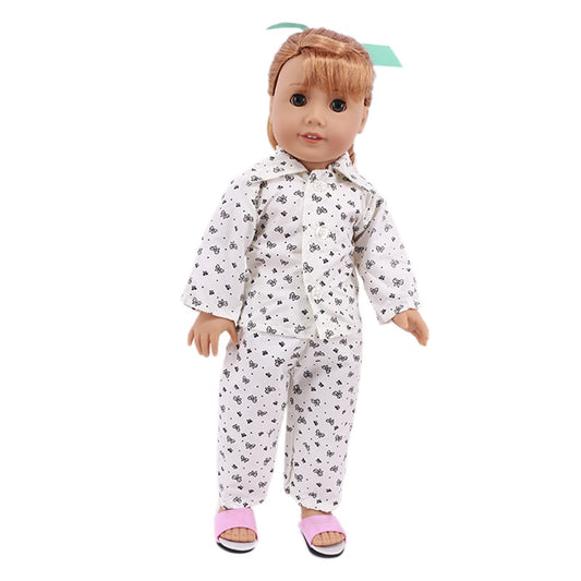 Pijama de boneca com estampa fofa - para bonecas tipo American Girl Caru Store