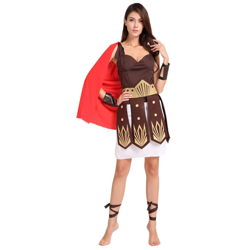 Fantasia de adulto Guerreiro Romano Gladiador - feminino e masculino Caru Store