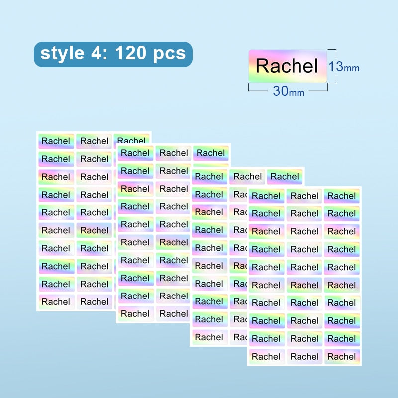 Adesivos Etiquetas à prova d'água para personalizar Caru Store
