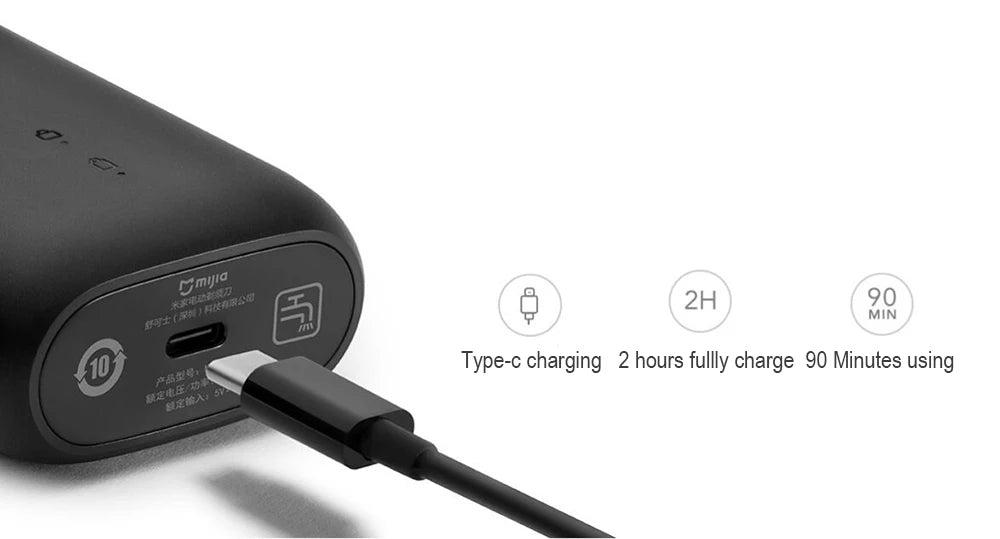 Barbeador Elétrico S100 - USB recarregável - Xiaomi Mijia Caru Store
