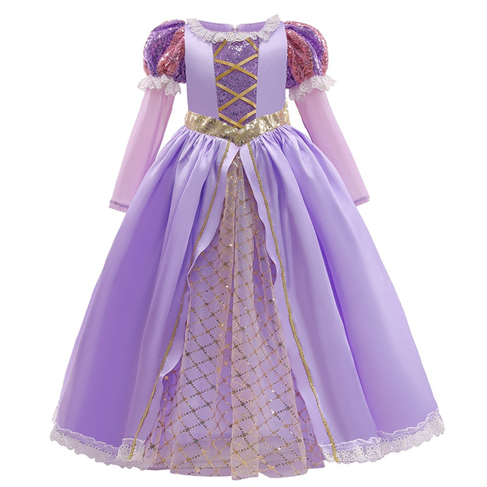 Fantasia Rapunzel Disney - 2 a 10 anos Caru Store