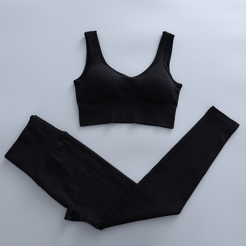 Conjunto de ginástica sem costura - Seamless Caru Store