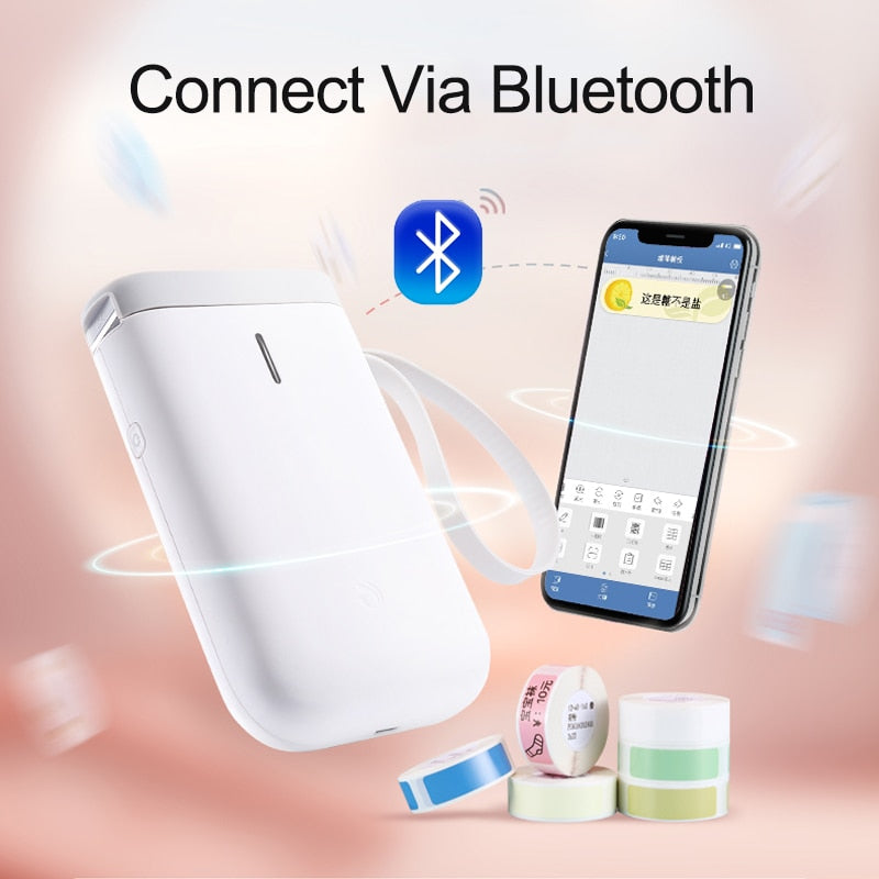 Niimbot D11 impressora térmica de etiquetas de bolso portátil sem fio bluetooth Caru Store