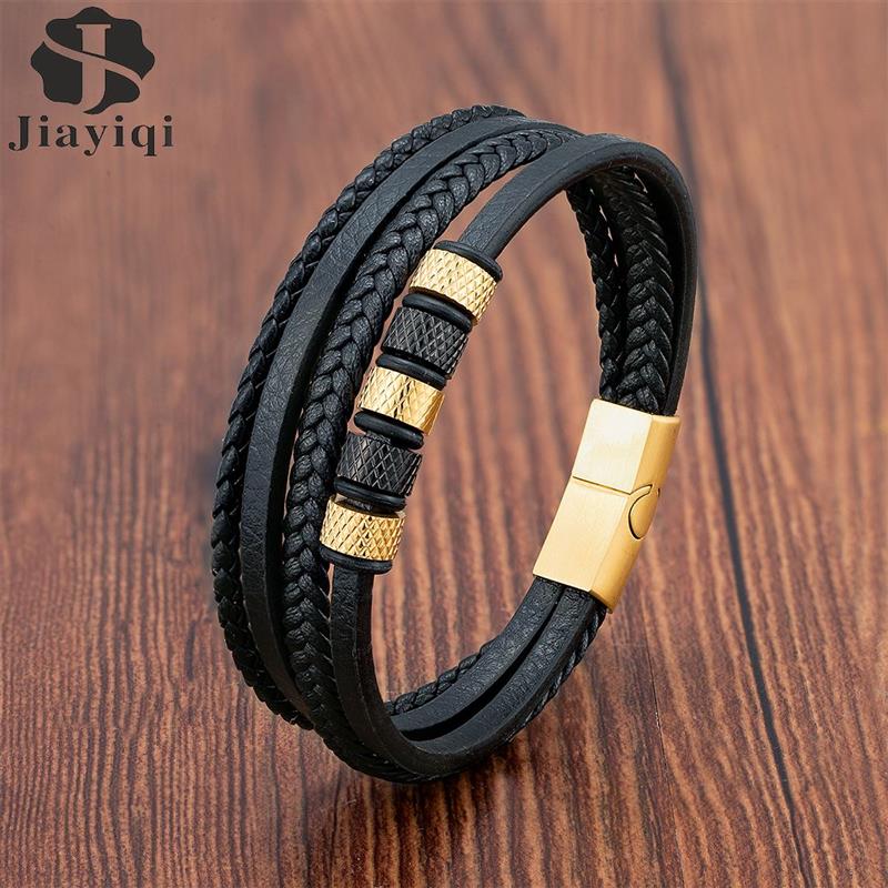 Pulseira Masculina de couro trançado Caru Store