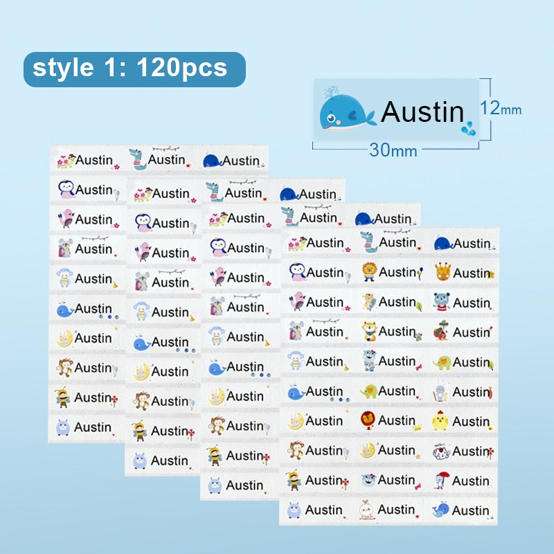 Adesivos Etiquetas à prova d'água para personalizar Caru Store