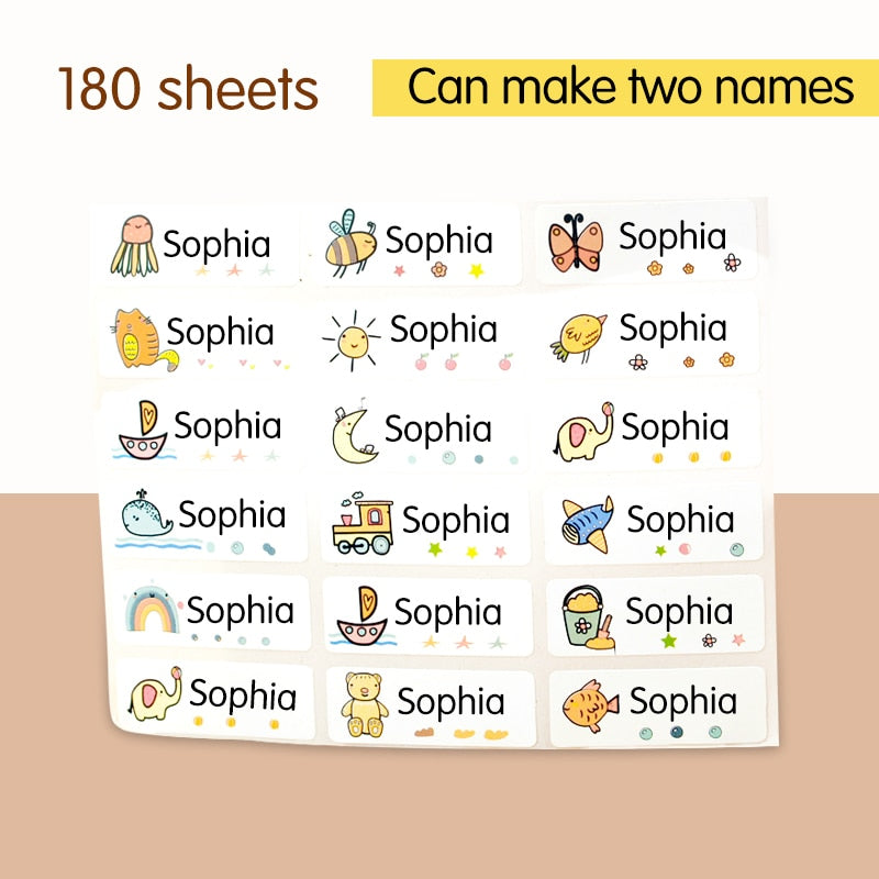 Adesivos Etiquetas à prova d'água para personalizar Caru Store