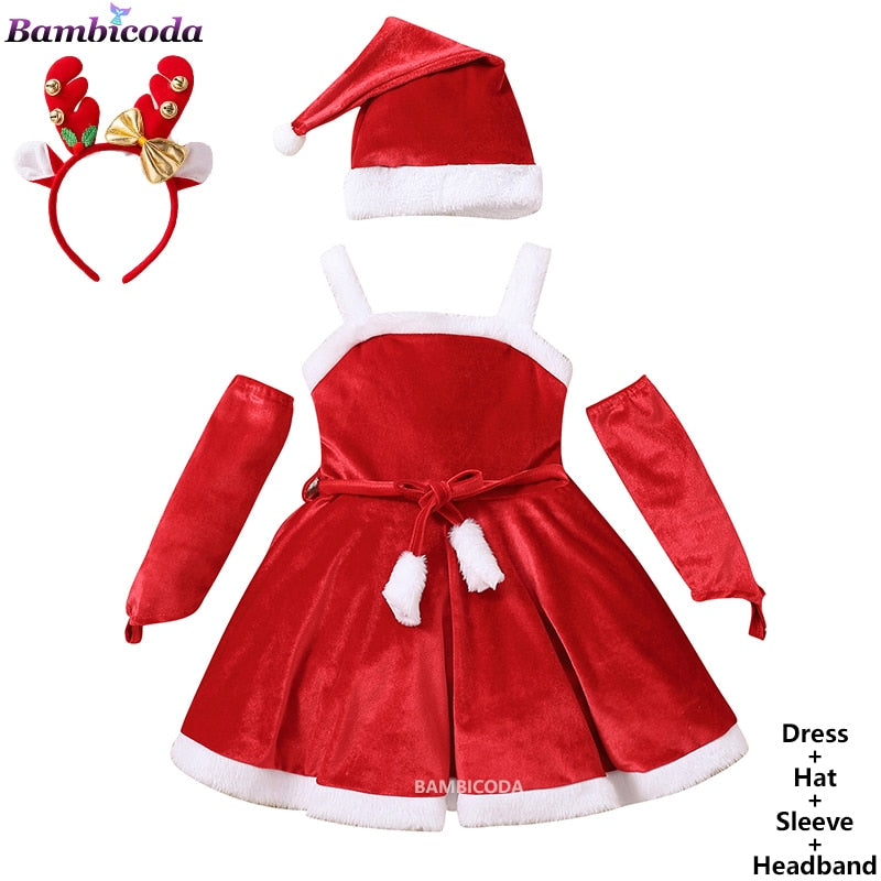 Fantasia Roupa de Natal Infantil Caru Store