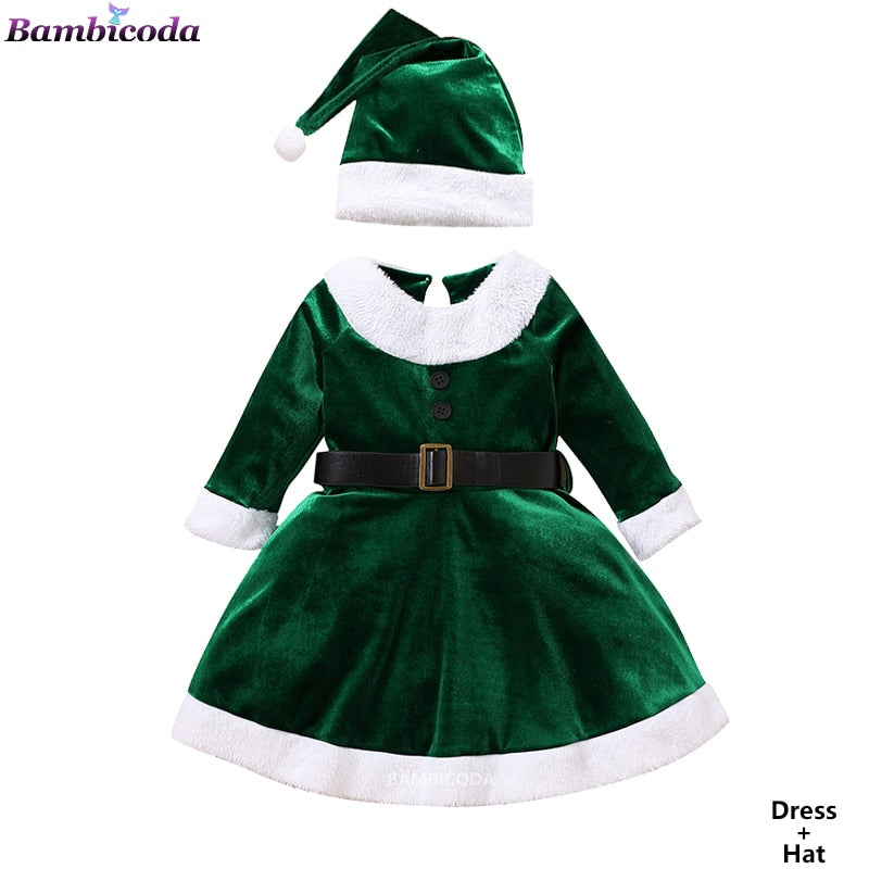 Fantasia Roupa de Natal Infantil Caru Store