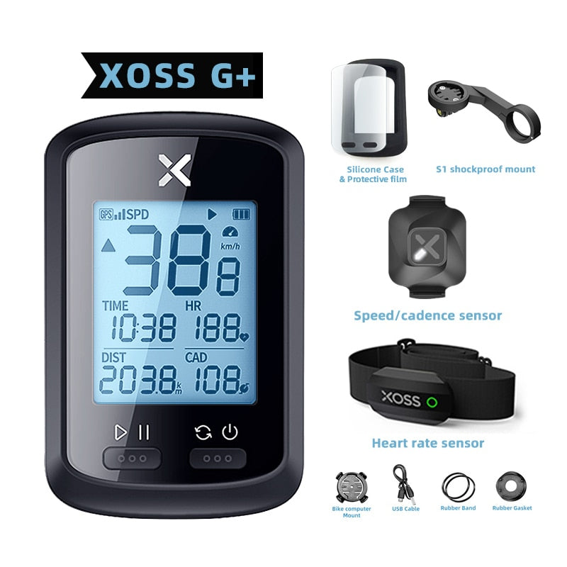 Ciclocomputador GPS velocímetro para bicicleta XOSS G plus G Caru Store