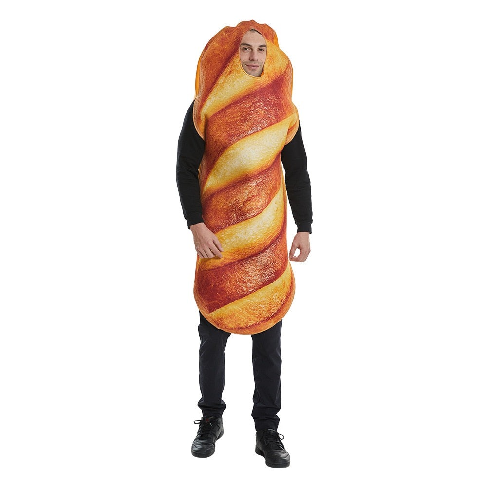 Fantasia Adulto Unisex - fast food hambuerguer, hot dog, batata frita Caru Store