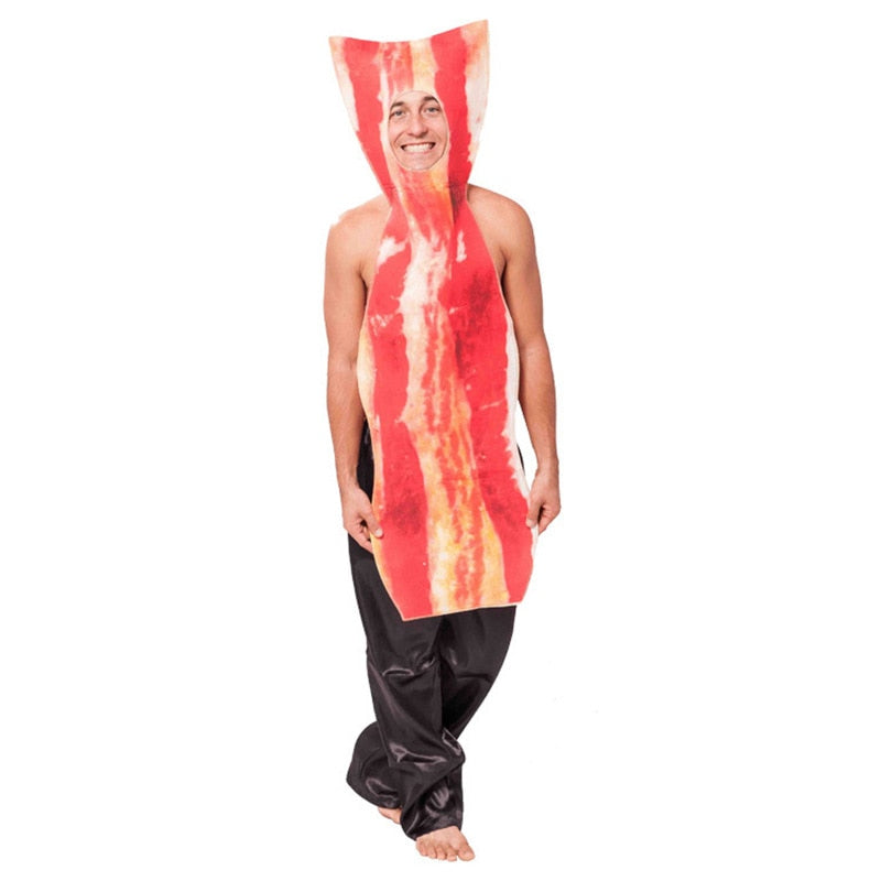 Fantasia Adulto Unisex - fast food hambuerguer, hot dog, batata frita Caru Store