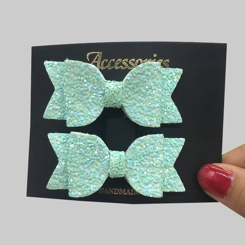 Laços para meninas com glitter - 2 peças Caru Store