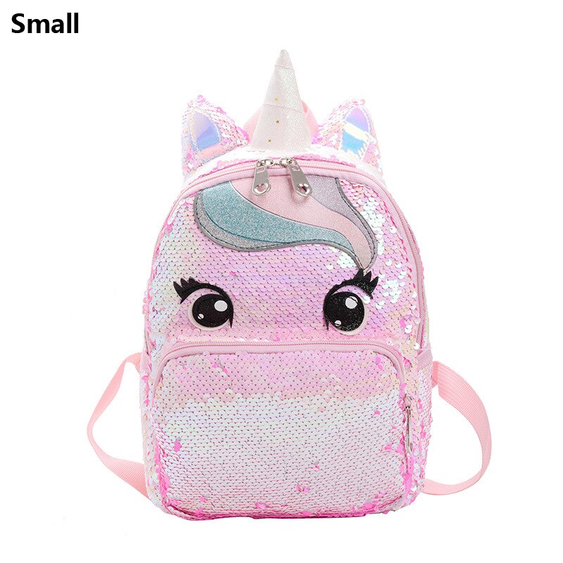 Mochila grande com lantejoulas Unicórnio - Kawaii Caru Store