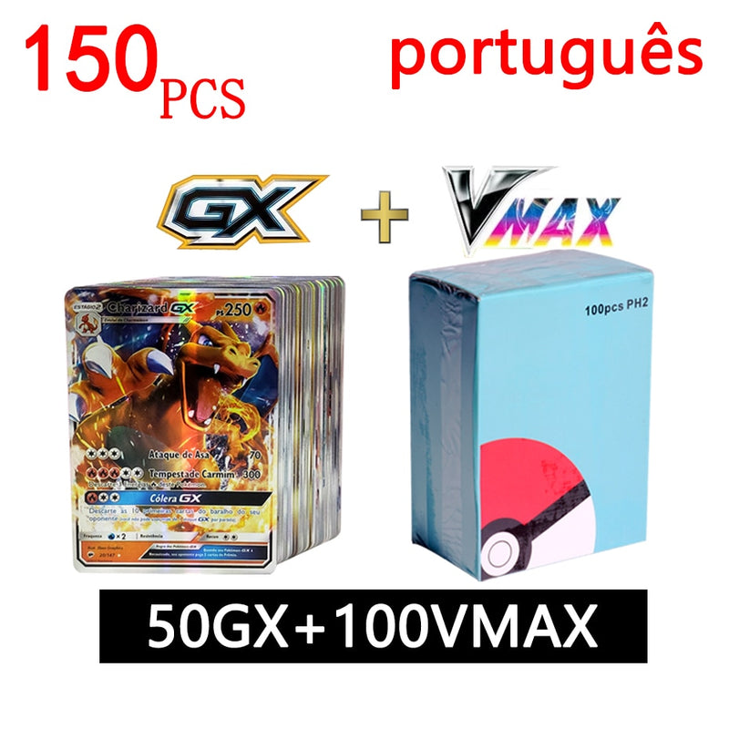 Pokemon cartões de metal vmax gx cartão de energia charizard