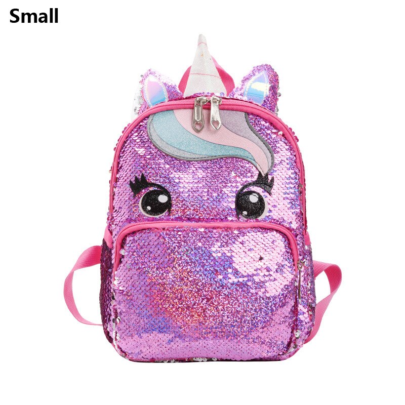 Mochila grande com lantejoulas Unicórnio - Kawaii Caru Store