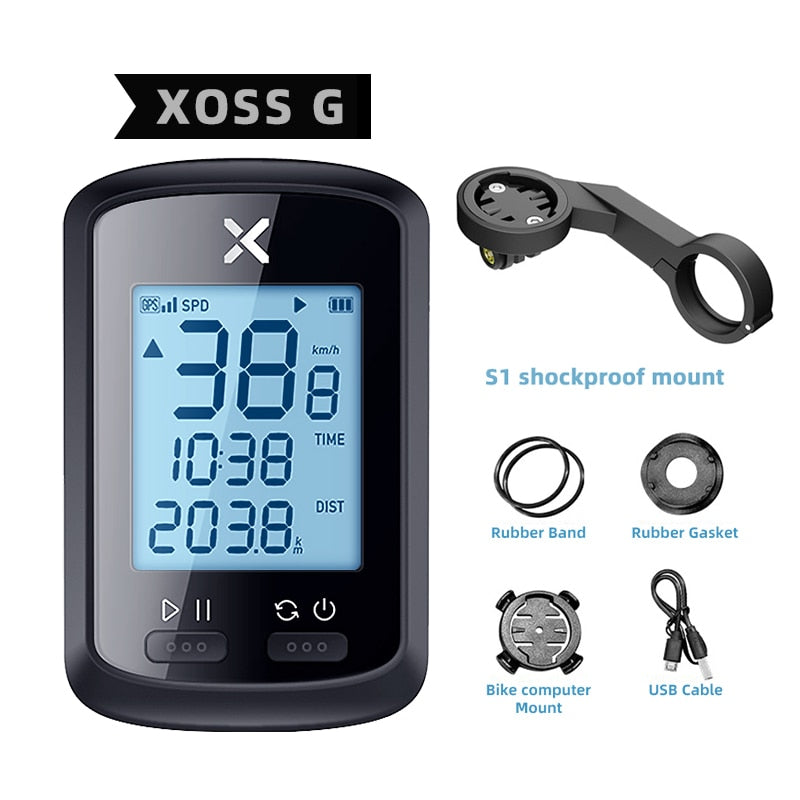 Ciclocomputador GPS velocímetro para bicicleta XOSS G plus G Caru Store