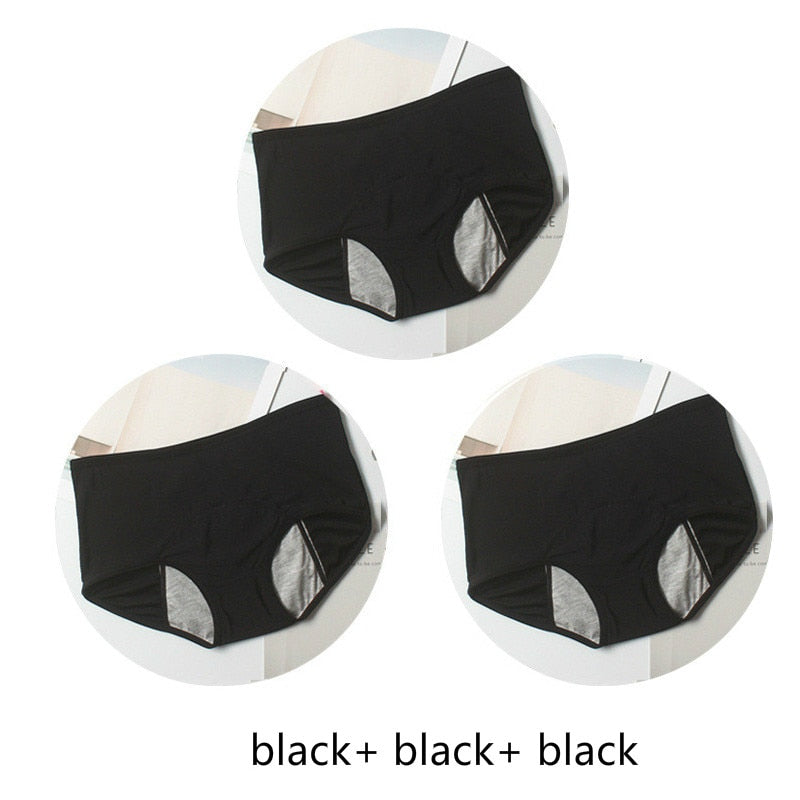 Calcinha menstrual à prova de vazamento  - Kit 3 peças Caru Store