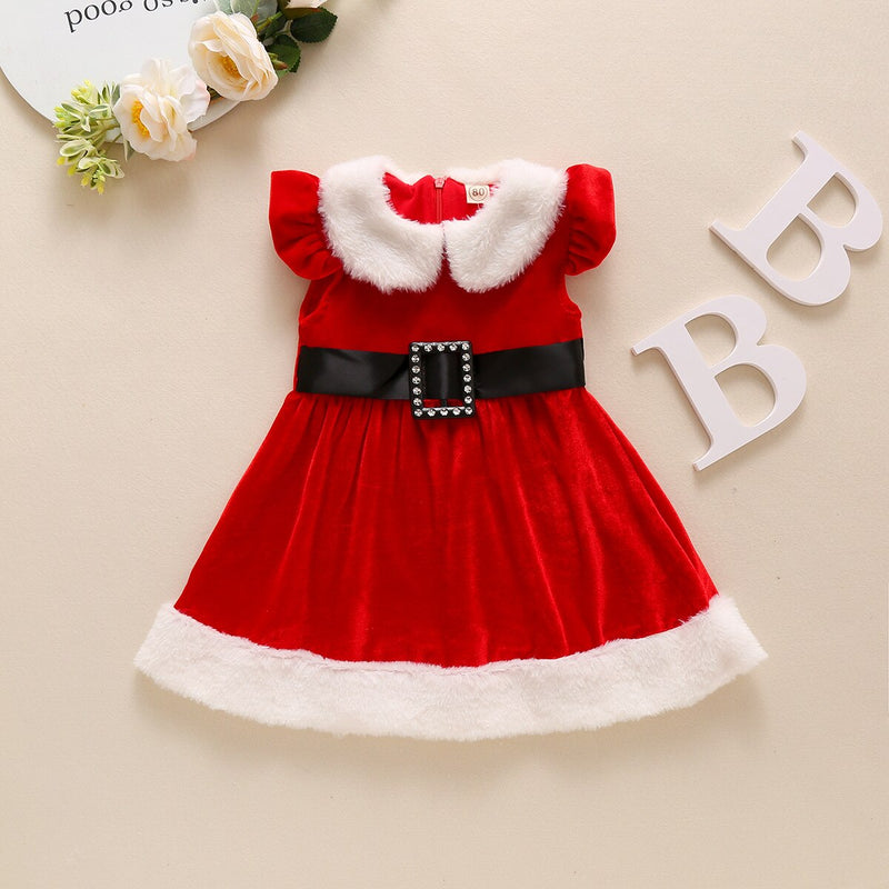 Vestido de Natal - 1 a 6 anos Caru Store