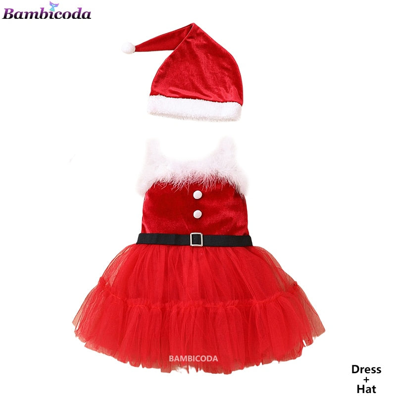 Fantasia Roupa de Natal Infantil Caru Store