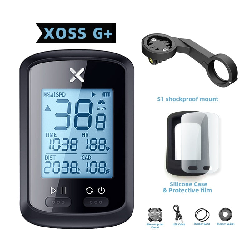 Ciclocomputador GPS velocímetro para bicicleta XOSS G plus G Caru Store