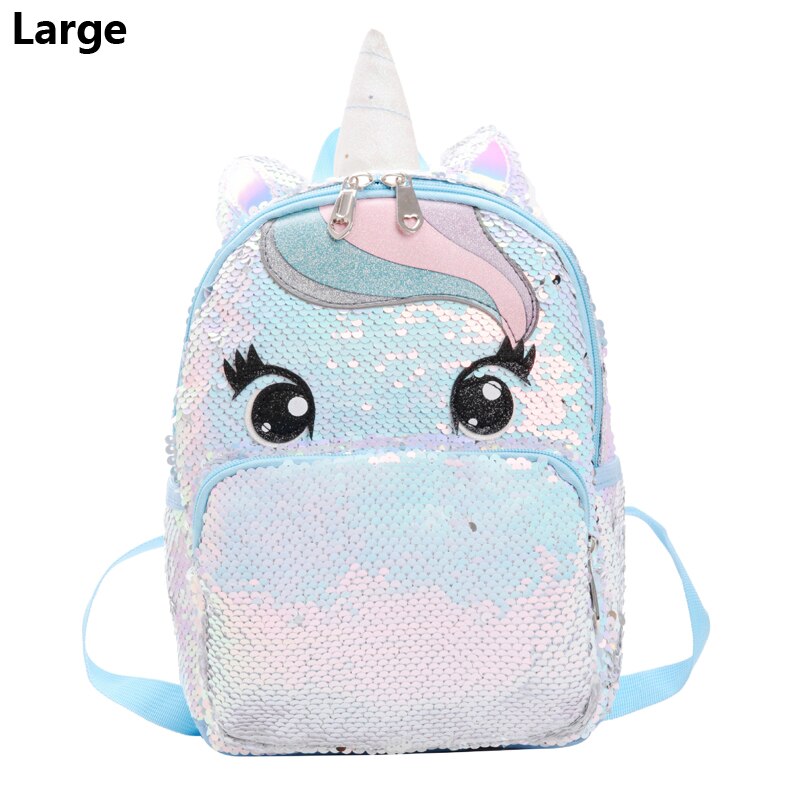 Mochila grande com lantejoulas Unicórnio - Kawaii Caru Store