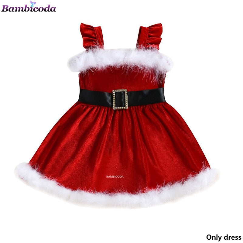 Vestido de Natal - 1 a 6 anos Caru Store