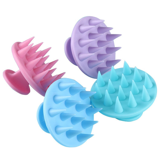 Escova de banho massagem couro cabeludo de silicone Caru Store