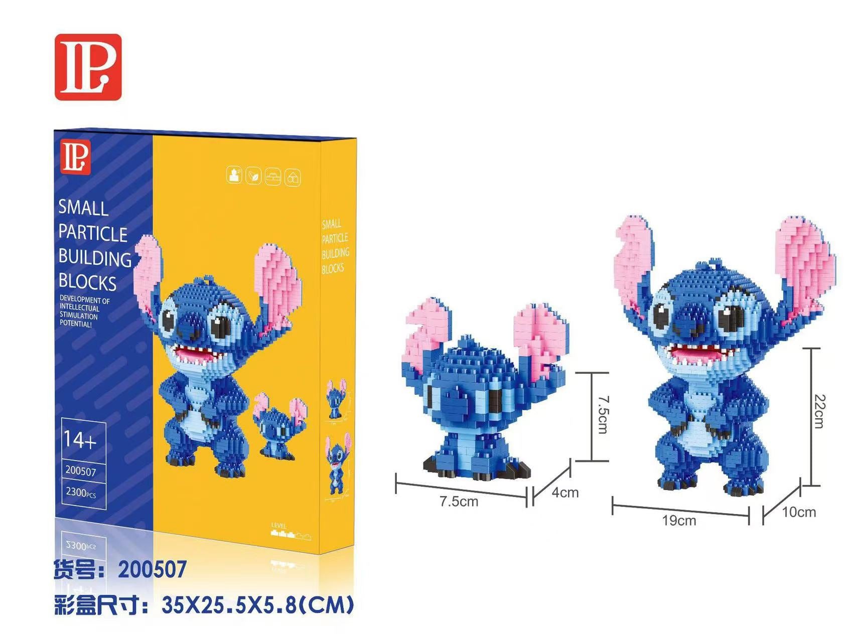 Disney stitch s ponto blocos de construção em miniatura diy Caru Store