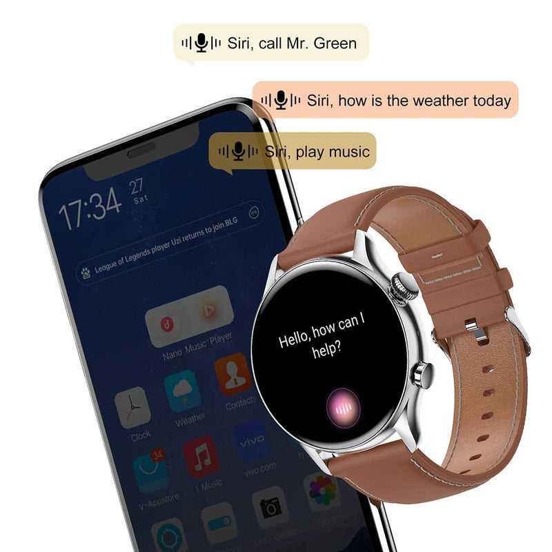 Lige NFC Smartwatch Masculino Amoled 390*390 tela HD Caru Store