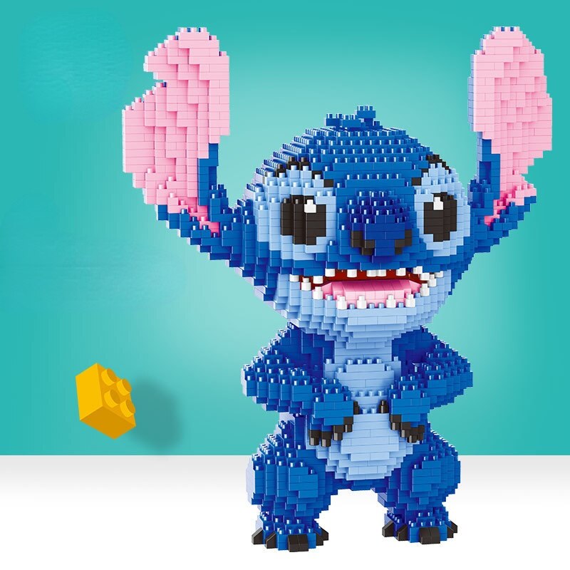 Disney stitch s ponto blocos de construção em miniatura diy Caru Store