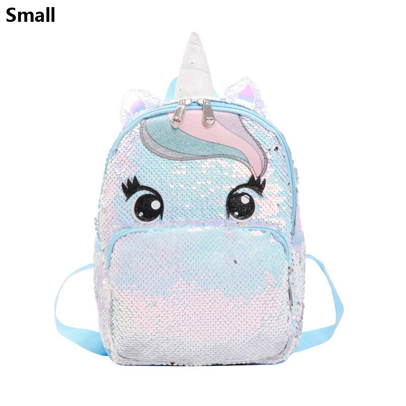 Mochila grande com lantejoulas Unicórnio - Kawaii Caru Store