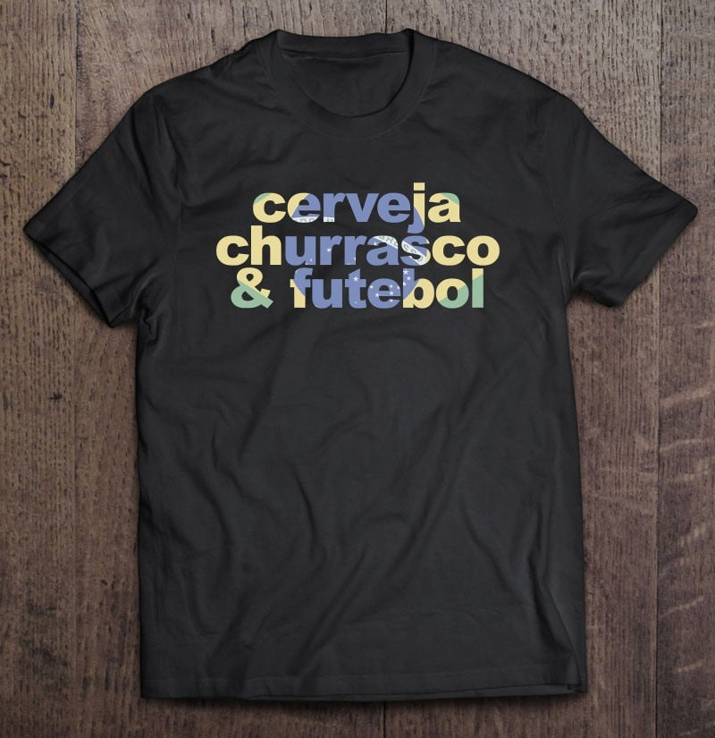 Blusa Cerveja Churrasco Futebol Brasil Copa Caru Store