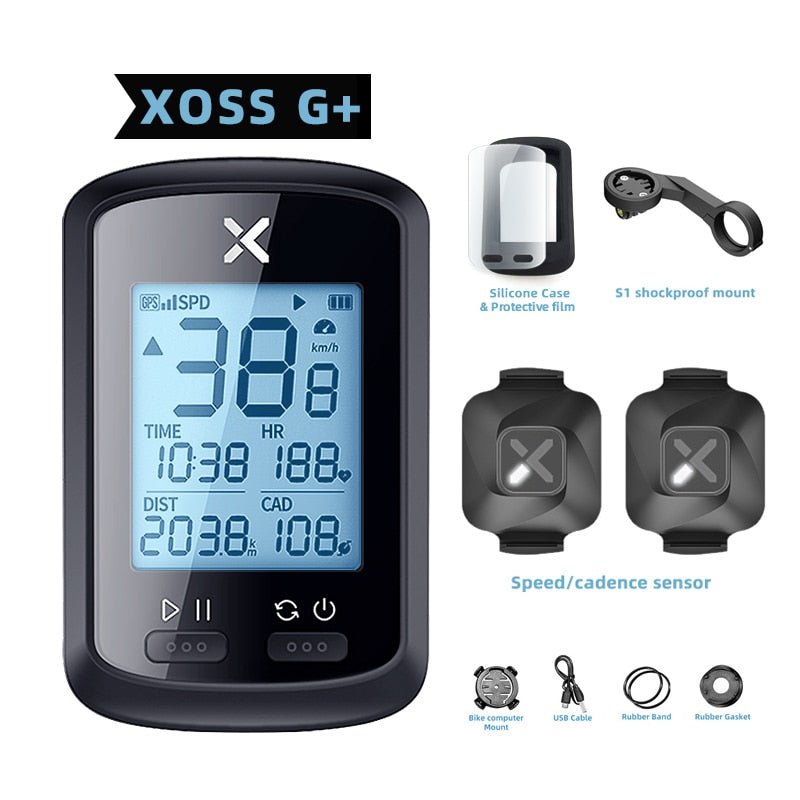 Ciclocomputador GPS velocímetro para bicicleta XOSS G plus G Caru Store