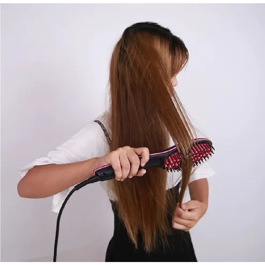 Escova alisadora elétrica Caru Store