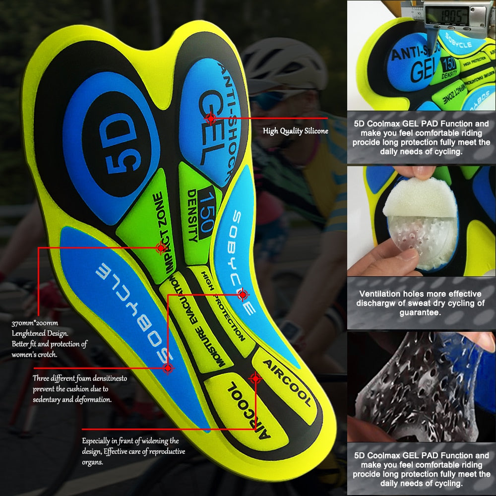 GRSRXX ciclismo shorts verão 5D Gel Caru Store