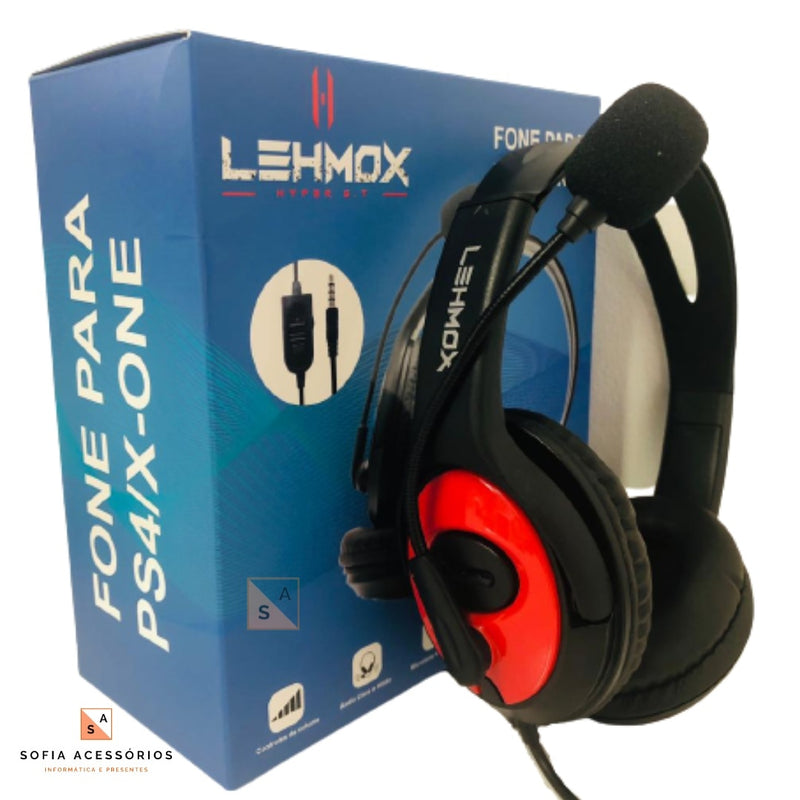 FONE HEADSET COM MICROFONE LEHMOX LEY-35 Caru Store