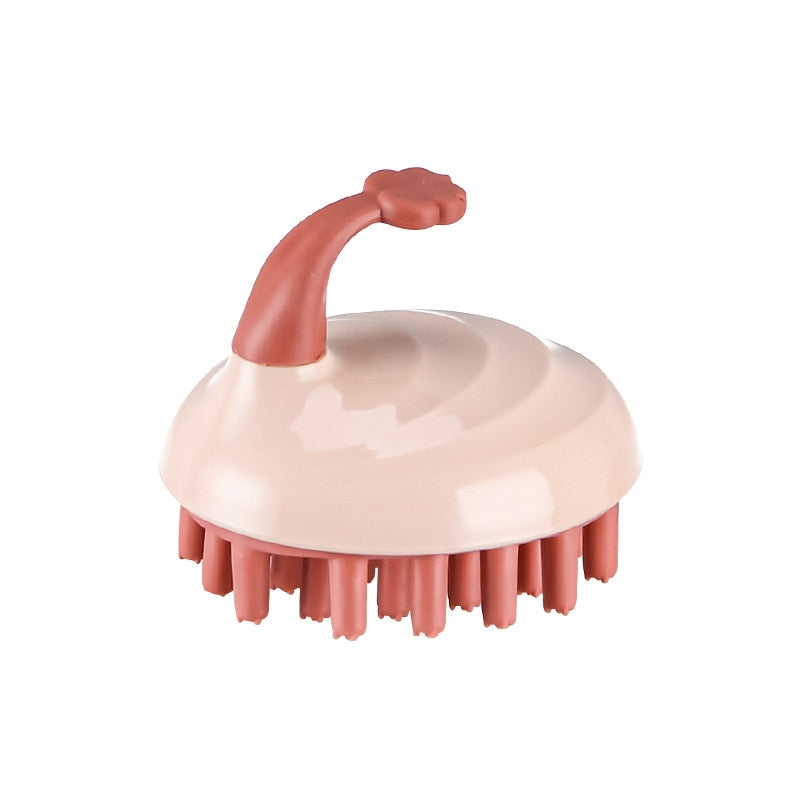 Escova de banho massagem couro cabeludo de silicone Caru Store