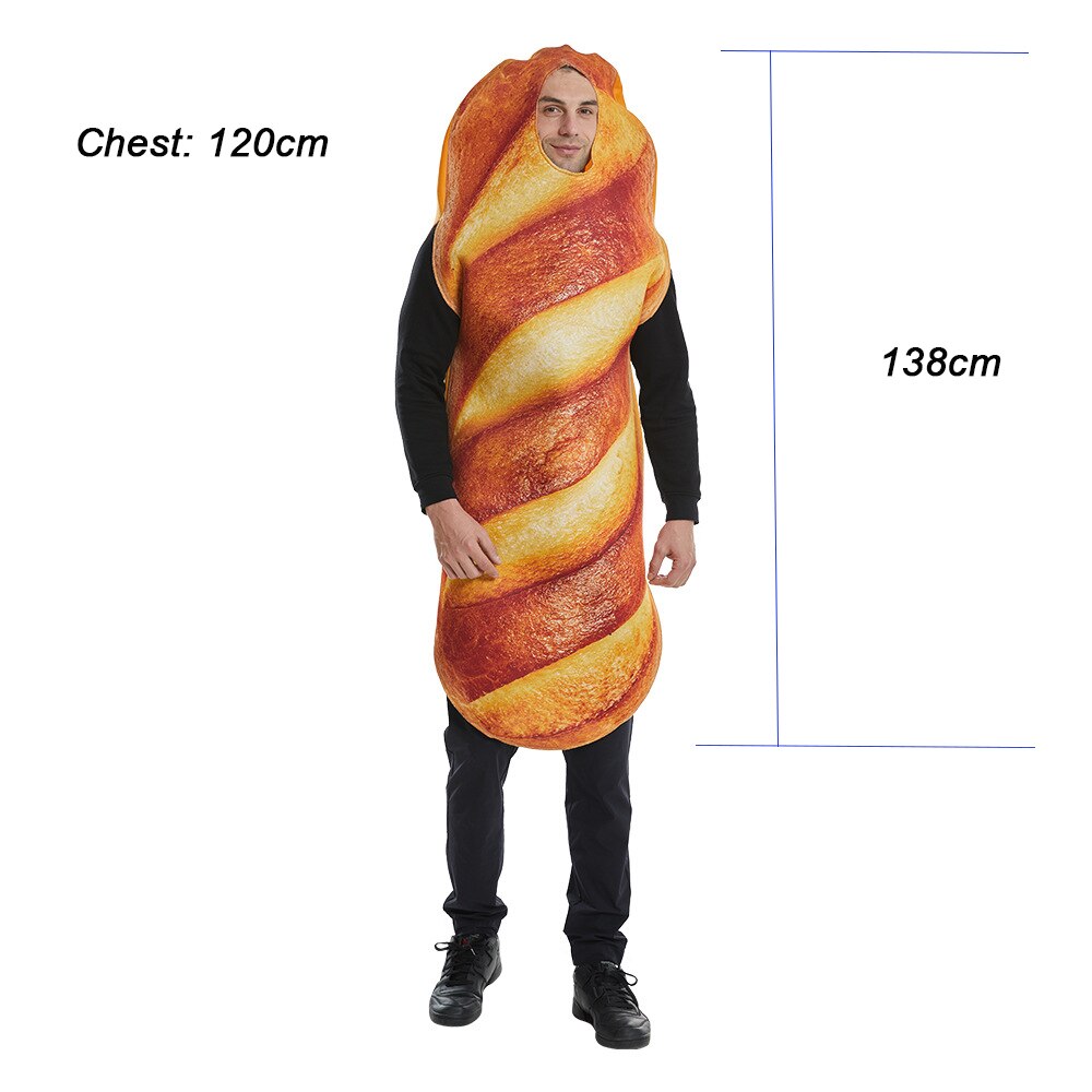 Fantasia Adulto Unisex - fast food hambuerguer, hot dog, batata frita Caru Store