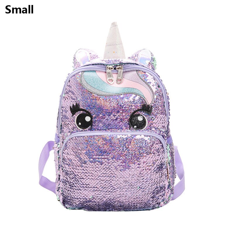 Mochila grande com lantejoulas Unicórnio - Kawaii Caru Store