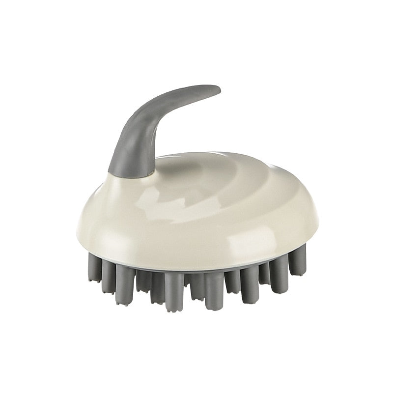 Escova de banho massagem couro cabeludo de silicone Caru Store