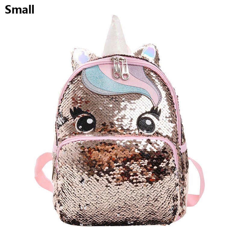 Mochila grande com lantejoulas Unicórnio - Kawaii Caru Store