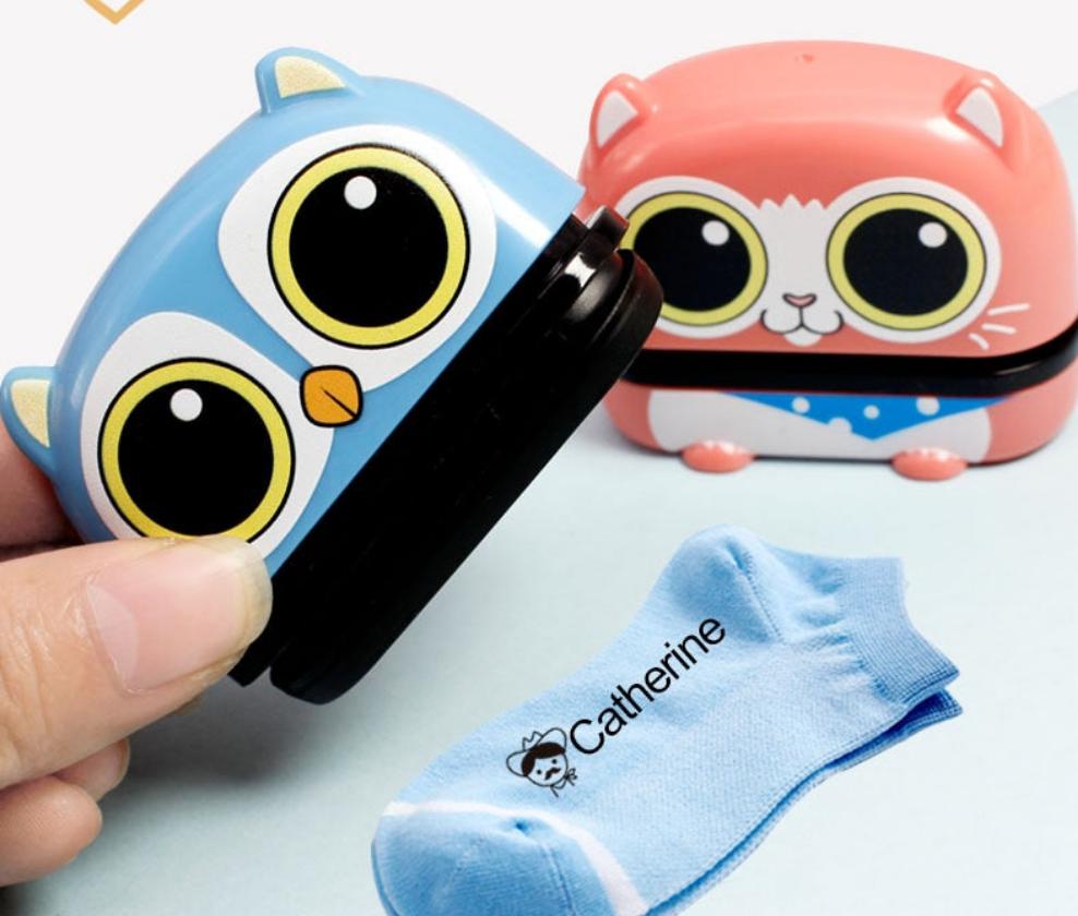 Carimbo Infantil para Tecido, à prova d'água - bichinhos Caru Store