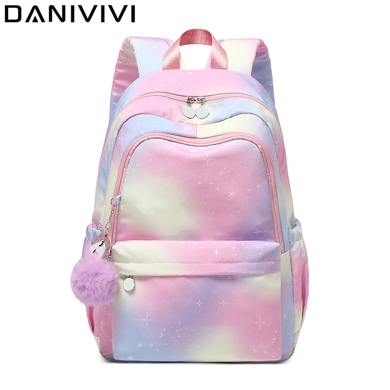 Mochila Rosa à prova d'água Caru Store